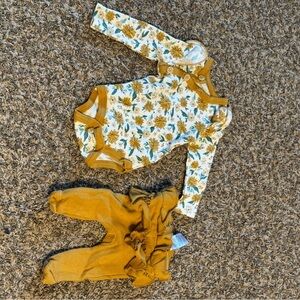 Catherine Malandrino Mustard Baby Outfit